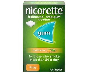 Nicorette Fruit Fusion 4mg Gum 105