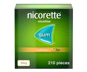 Nicorette Fruitfusion Gum 2mg Pieces 210 New-Stop Smoking AID