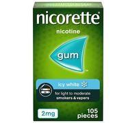 Nicorette Icy White 2mg Gum - 105 pieces