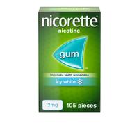 Nicorette Icy White 2mg Gum Quit Smoking Aid -105 Pieces