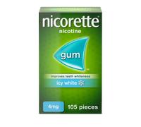 Nicorette Icy White 4mg Gum Quit Smoking Aid 105 Pieces