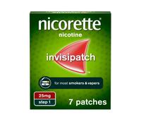 Nicorette Invisi 25mg Patch Step 1 7 Patches Stop Smoking and Stop Vaping Aid