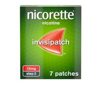 Nicorette InvisiPatch, Nicotine Patches Step 2, 15mg, 7 count, Effective and discreet Stop Smoking and Stop Vaping Aid, Nicotine Patches to Beat Cravings & Withdrawal Symptoms (Quit Smoking or Vaping)