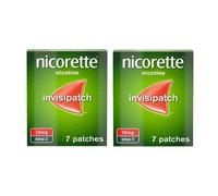 Nicorette Invisipatch Step 2 15mg 2 week Bundle 2 x 7 Patches
