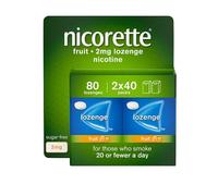 Nicorette Lozenge Fruit 2mg 80 Pack