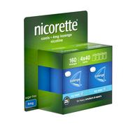 Nicorette Mint 4mg Lozenge, 160 Lozenges (4 x 40 Packs), Effective and Discreet Quit Smoking Aid for Cigarettes, Nicotine Lozenges with Dual-Layer Min