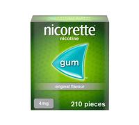 Nicorette Original Chewing Gum, 4 mg, 210 Pieces (Quit Smoking & Stop Smoking Aid)