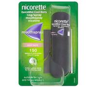 Nicorette QuickMist Mouth Spray, Cool Berry Flavour, Nicorette Quickmist Single Nicotine Spray, 1 mg