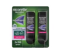 Nicorette Quickmist Cool Berry Mouthspray Quit Vaping Aid 2Units