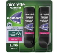 Nicorette Quickmist 1mg Mouthspray Cool Berry Duo Pack