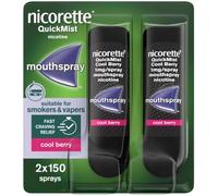 Nicorette Quickmist 1mg Mouthspray Cool Berry Duo Pack