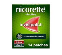 Nicorette Step 1 Invisi 25mg Patch Nicotine 14 Patches (Stop Smoking Aid)
