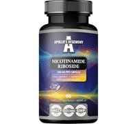 Nicotinamide Riboside (NR) 300 mg - 60 Niacin Vegan Capsules - 2 Months Supply - NAD+ Precursor - Vitamin B3 Supplement to Support Energy Metabolism and Reduce Tiredness - by Apollo's Hegemony