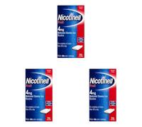 Nicotinell Fruit Gum 4mg (96 Pieces), Stop Smoking Aid, Sugar Free Nicotine Gum, Mild Fruit Flavour, 4mg Extra Strength for Heavy Smokers, Quit Smoking Aid (Pack of 3)