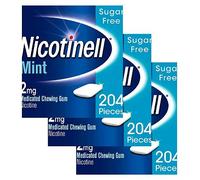 Nicotinell Gum 2 mg Mint 204 Pieces x3