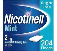 Nicotinell Mint Gum 2mg (204 Pieces), Nicotine Gum, Mega Pack