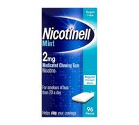 Nicotinell Mint Gum 2mg (96 Pieces), Nicotine Gum