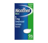 Nicotinell Mint Lozenge 1mg (96 Lozenges), Nicotine Lozenges | Stop Smoking Aid, Sugar Free, Fresh Mint Flavour, 1mg Regular Strength for Light Smokers, Quit Smoking Aid