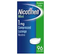 Nicotinell Mint Lozenge 1mg (96 Lozenges), Stop Smoking Aid, Sugar...