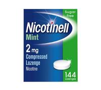 Nicotinell Nicotine Lozenge, Quit Smoking Aid, Sugar Free Mint Flavour, 2 mg, 144 Pieces