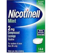 Nicotinell Nicotine Lozenge, Quit Smoking Aid, Sugar Free Mint Flavour, 2 mg, 144 Pieces