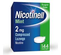 Nicotinell Nicotine Lozenge, Quit Smoking Aid, Sugar Free Mint Flavour, 2 mg, 144 Pieces