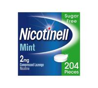 Nicotinell Mint Lozenge 2mg (204 Lozenges), Nicotine Lozenges, Mega Pack | Stop Smoking Aid, Sugar Free, Fresh Mint Flavour, 2mg Extra Strength for Heavy Smokers, Quit Smoking Aid