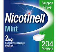 Nicotinell Nicotine Lozenge, Quit Smoking Aid, Sugar Free Mint Flavour, 2 mg, 204 Pieces