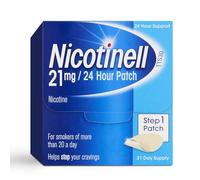 Nicotinell Nicotine 21mg 21Patches, Nicotine Patches, Stop Smoking Aid, 24h Craving Control, Step 1 for Heavy Smokers, Quit Smoking Aid
