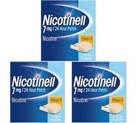 Nicotinell Nicotine 7mg Patch (3 x Pack of 21), Nicotine Patches, Stop Smoking Aid, 24h Craving Control, Step 3 for Light Smokers, Quit Smoking Aid