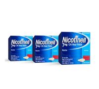 Nicotinell Nicotine 7mg Patch (3 x Pack of 7), Nicotine Patches, Stop Smoking Aid, 24h Craving Control, Step 3 for Light Smokers, Quit Smoking Aid