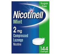 Nicotinell Nicotine Lozenge, Quit Smoking Aid, Sugar Free Mint Flavour, 2 mg, 144 Pieces
