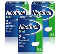 Nicotinell Nicotine Lozenge, Quit Smoking Aid, Sugar Free Mint Flavour, 2 mg, 432 Pieces (3 x 144)