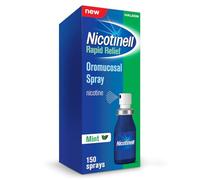 Nicotinell Nicotine Mouthspray 1mg, Fresh Mint Flavour (1 x 150 Sprays), Quit Smoking or Vaping Aid - Starts Reducing Cravings in 30 Seconds, Lasts up to 2 Hours