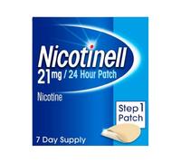 Nicotinell Nicotine Patch, Quit Smoking Aid Step 1, 24 Hour Patch, 21 mg, Pack of 7