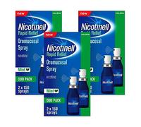 Nicotinell Rapid Relief 1mg/Spray Oromucosal Spray - Duo pack 2 x 150 x3