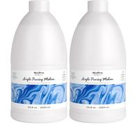 Nicpro Acrylic Pouring Medium 33.8oz / 1000ml, Acrylic Paint Thinner, Acrylics Flow Medium Improve Flow Consistency (Pack of 2)