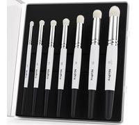 Nicpro Dry Brush Miniature Painting, 7 Sizes Professional Drybrush Set with Storage Case, Hobby Detail Paint Brushes for Tabletop Miniature Model Painting-White