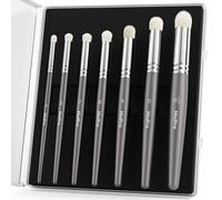 Nicpro Dry Brush Miniature Painting, 7 Sizes Professional Drybrush Set with Storage Case, Hobby Detail Paint Brushes for Tabletop Miniature Model Painting-Gray