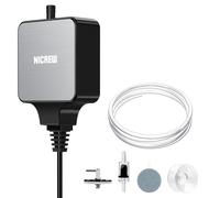 NICREW Nano Silent Max Air Pump for 40-80 L Fish Tanks, Oxygen Pump Ultra Quiet