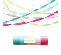 NICROHOME Unicorn Party Decorations, 5 Rolls Macaron Candy Rainbow Color Crepe Paper Streamers for Unicorn Theme Party Fairy Birthday Baby Shower Pastel Party Decorations