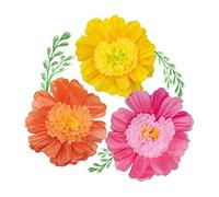 NICROLANDEE 24'' 6 Pack/Set Large Tissue Paper Flowers Handcrafted Giant Paper Flowers for Wedding Backdrop Archway Decoration, Birthday, Baby Shower, Nursery Wall, Fiesta or Mexican Party