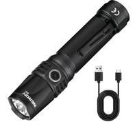 NICRON 1000Lumens Rechargeable Tactical Flashlight: Led Flashlight Small, Bright, Powerful for camping, Charged with Type C Cable