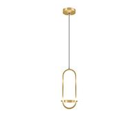 NICRX 21W Gold LED Hanging & Pendant Light, Dimmable Hanging & Pendant Lamp for Living Room Dining Room Bedside (Gold)