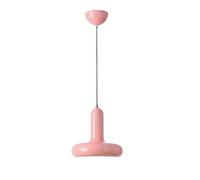 NICRX Colorful Modern Pendant Light with E27 Socket and 150cm Adjustable Cord, Metal Hanging Lights Ceiling Lamp for Bedroom, Kitchen, Dining Room, Minimalist Home or Café Lighting (Pink)