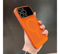 NICRX Luxury Wireless Charging Dissipate Heat Phone Case For iPhone 11 12 13 14 Pro Max Plus Bumper Cases Cover,orange,For iPhone 14Pro