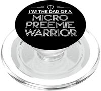 NICU Dad Micro Preemie Warrior Father PopSockets PopGrip for MagSafe