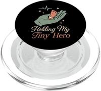 NICU Dad Preemie Father Tiny But Mighty Neonatal Care Fight PopSockets PopGrip for MagSafe