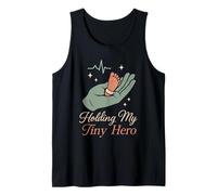 NICU Dad Preemie Father Tiny But Mighty Neonatal Care Fight Tank Top