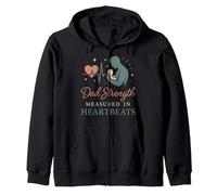 NICU Dad Preemie Father Tiny But Mighty Neonatal Care Fight Zip Hoodie